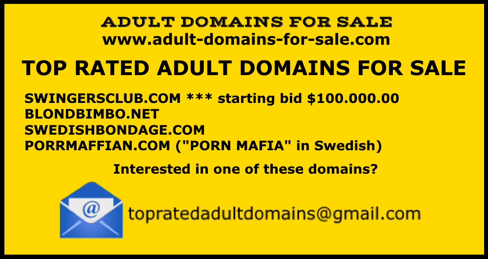 adult top rated domains for sale